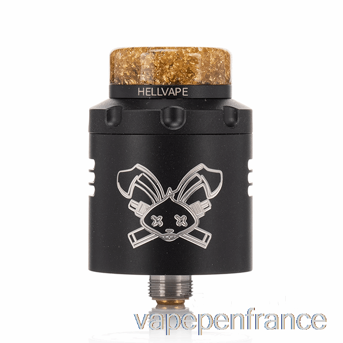 Hellvape Dead Rabbit V3 24 Mm Rda Noir Mat (logo Blanc) Stylo Vape